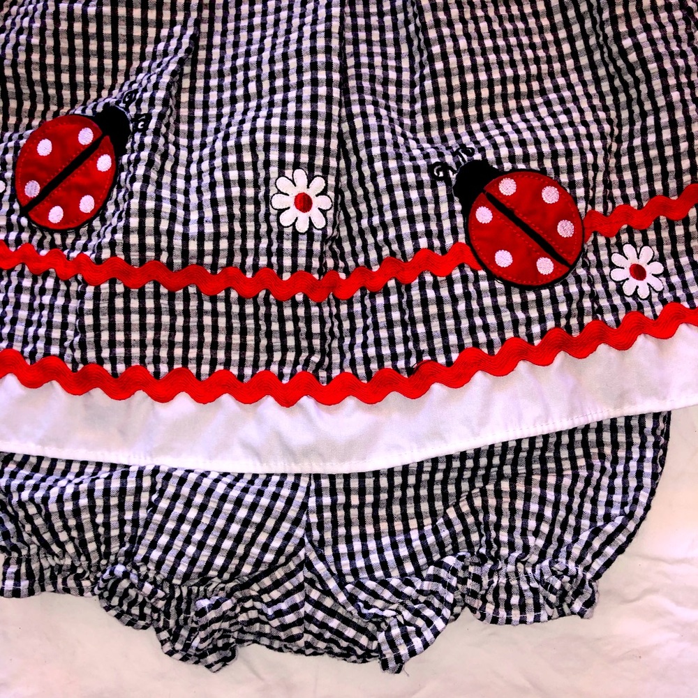 Good lad ladybug dress and bloomers